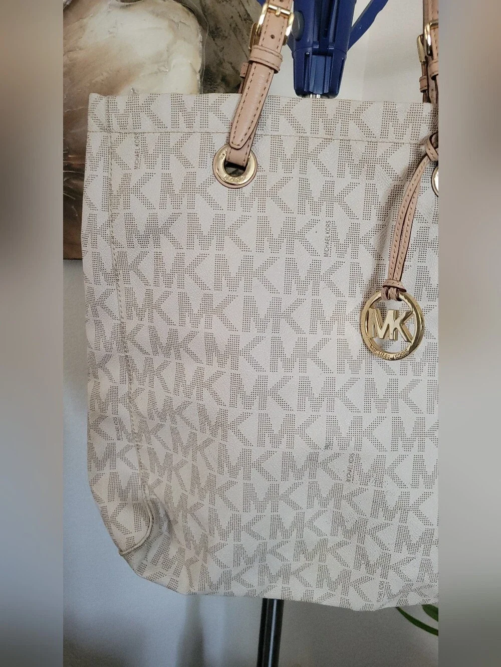 MICHAEL Michael Kors Jet Set Cream Tote Bag